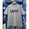 Vintage Washed Cotton Long Sleeve Tee With Bold Letter Print Loose Fit Crewneck Men