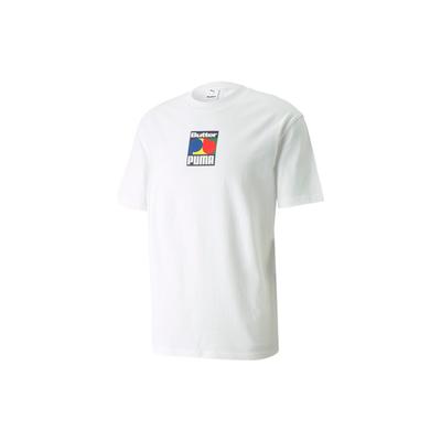 Puma Мужская футболка с коротким рукавом и буквенным принтом X Butter Goods, белые топы 534058-02