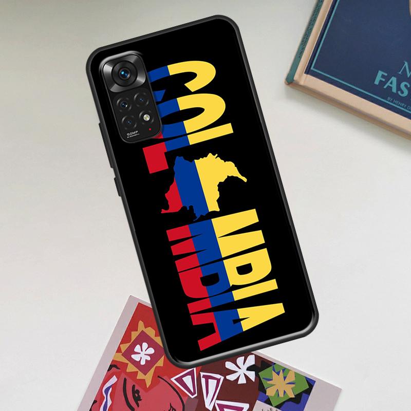 Colombia Flag Case For Xiaomi Redmi Note 13 14 Pro 9 10 11 12 9S 10S 11S 12S Redmi 14C 13C 10C 12C Cover