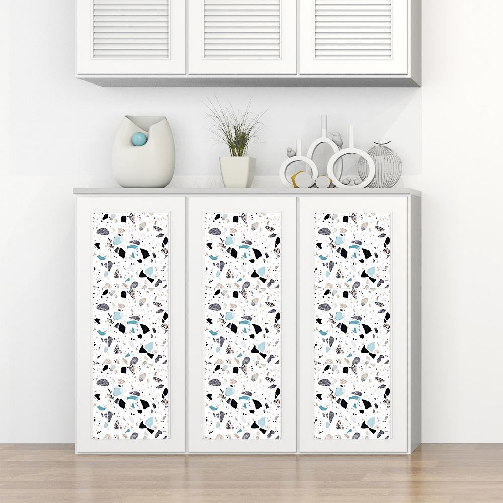 10 шт., наклейки на мраморную плитку терраццо, кухонный фартук, маслостойкий шкаф, умывальник, водостойкие художественные наклейки на стены