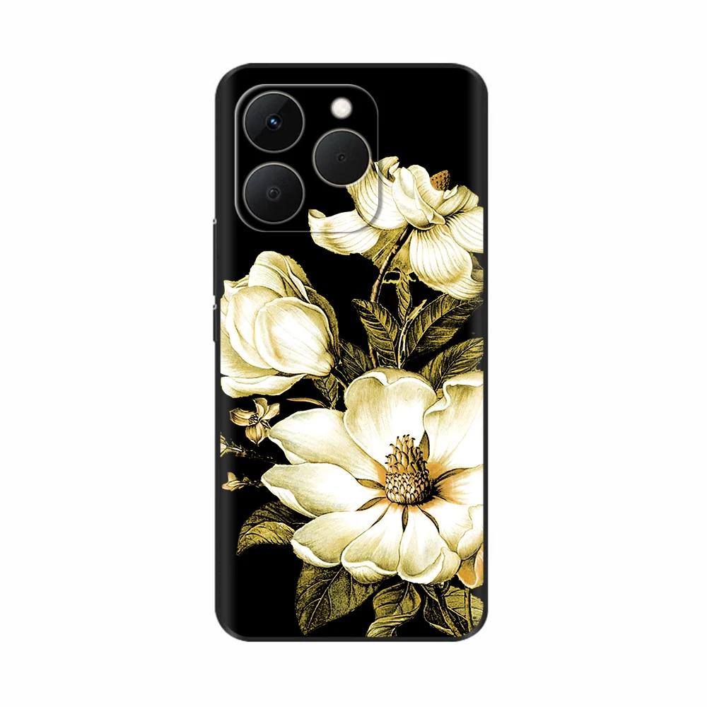 Shockproof Case For Realme 15T 5G Case Luxury Painted Black TPU Silicone Soft Bumper Funda for Realme 15T Phone Cases Back Cover