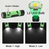 Светодиодная лампа для чтения на шею с USB-зарядкой, двойная головка, Hands-free, для кемпинга, аварийное освещение, гибкая шейная лампа для бега на открытом воздухе
