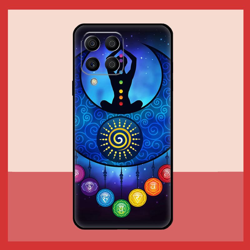 Mandala Chakra Yoga Case For Samsung Galaxy M52 M32 M53 M16 M11 M21 M31 M35 M12 M13 M14 M15 M36 M56 M55 M34 M54
