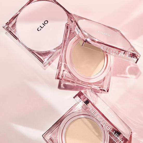 Clio Kill Cover Mesh Glow Cushion со сменным фильтром SPF 50+ PA++++ (3 цвета) 15 г * 2 шт.