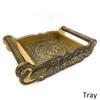 Serving Tray Dish Decorative Tray Handicraft Plate Wooden Handle With Tray Return Gift Tray