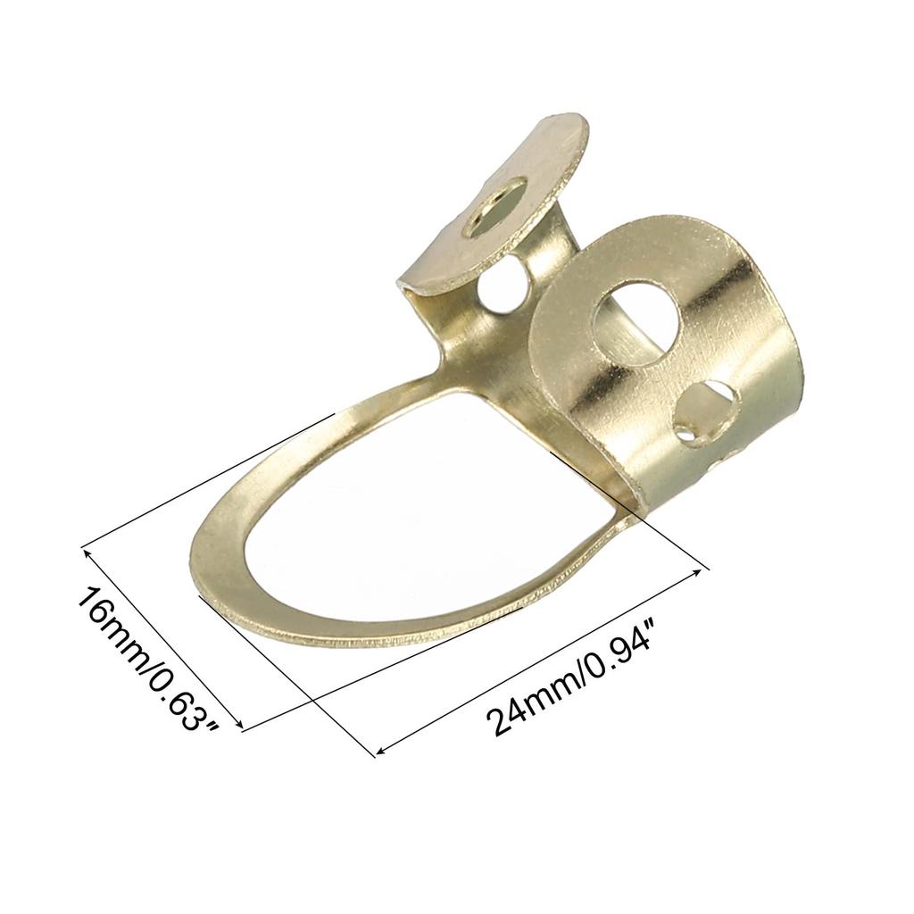 Uxcell Медиаторы для пальцев Нержавеющая сталь Золотистый тон Размер S для гитары Упаковка из 3 штук