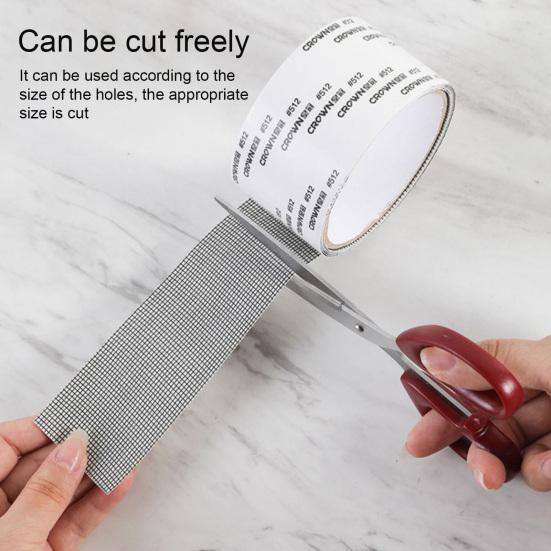 Лента для ремонта экрана из стекловолокна. Легкий ремонт. Устойчивая к разрыву и устранению повреждений. Бесплатная резка. Прочная клейкая сетка своими руками.