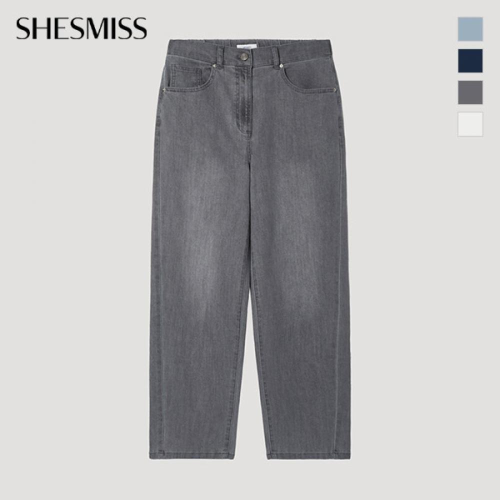 [Она S miSS] Широкие мешковатые джинсовые брюки с полосками сзади SSmSlp22060
