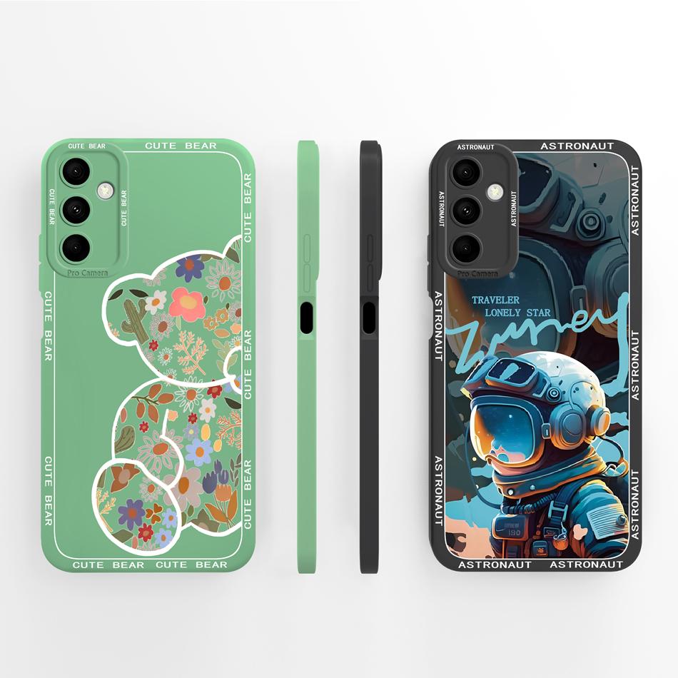 Для Samsung Galaxy M14 M23 F23 M33 M53 Чехол Простой Модный Задняя Крышка Мягкий Высококачественный Жидкий Силикон Ударопрочный Корпус Телефона
