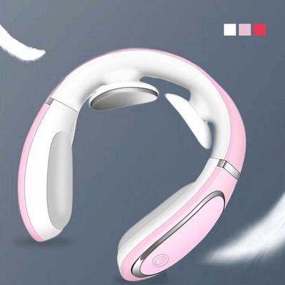 3 режима Умный массажер для мышц шеи и плеч Электрический с подогревом Расслабление Для тела в любое время USB-зарядка Белый/Розовый