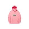Li Ning Letter Print Loose Pullover Hoodie Unisex Hoodies Peach-Pink AWDU313-3