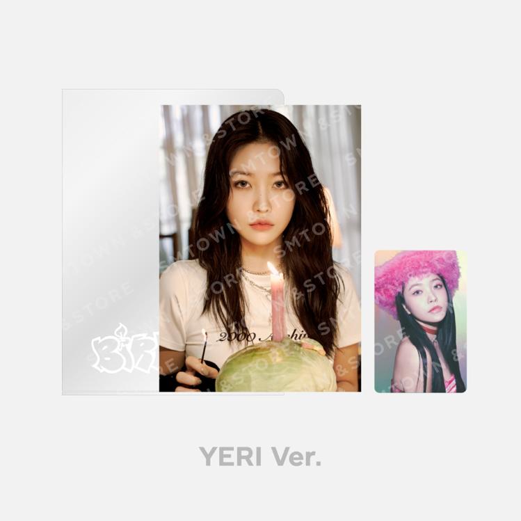 Red Velvet Открытка ко дню рождения фестиваля ReVe + набор фотокарточек с голограммой