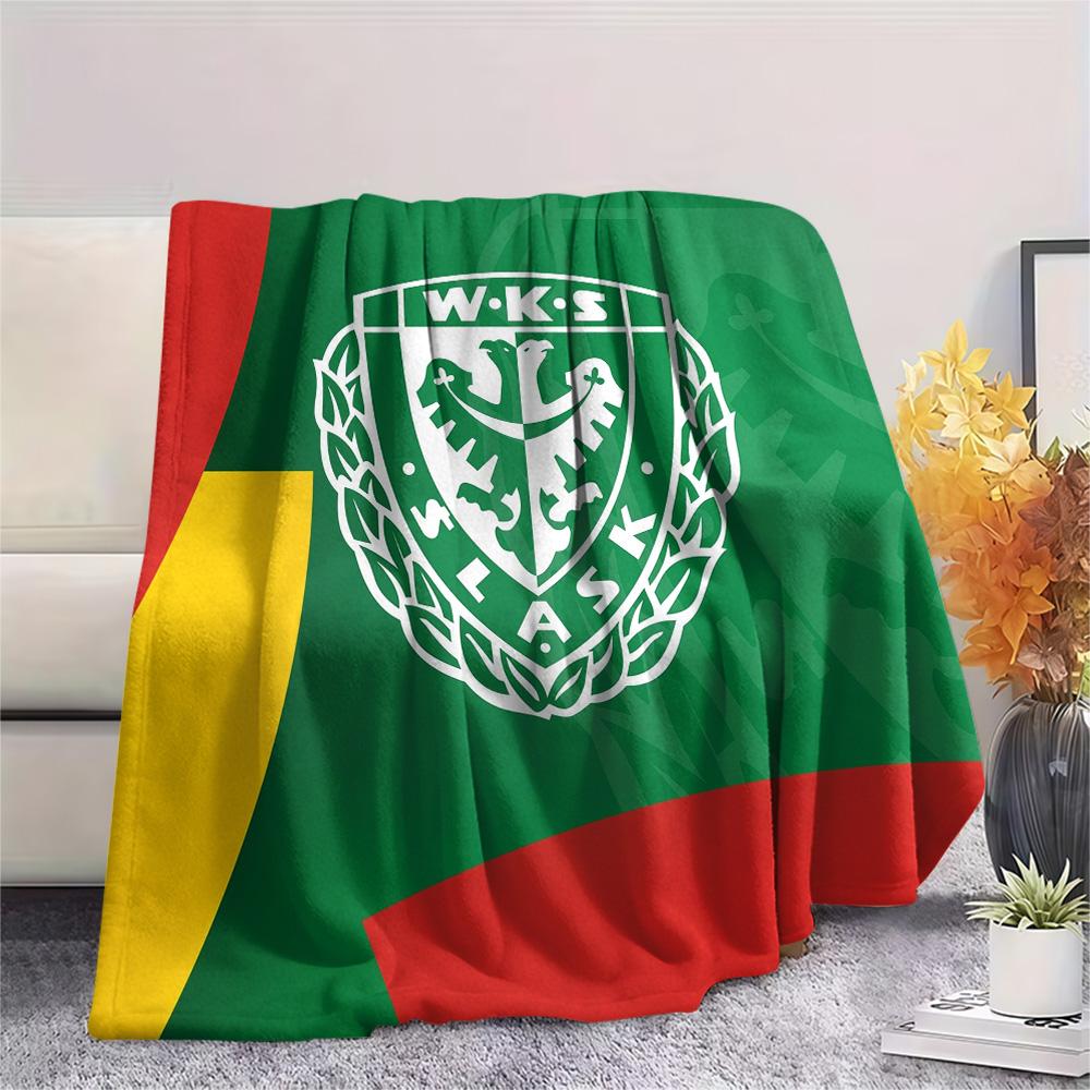 KS Cracovia Print Flannel Blanket, High quality Comfortable for All Seasons, Home Decor, Warmth and Comfort