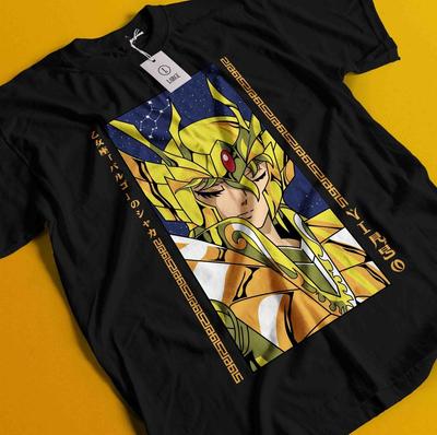 Футболка Saint Seiya Рыцари Зодиака Хёга Аниме Манга Графическая футболка Унисекс
