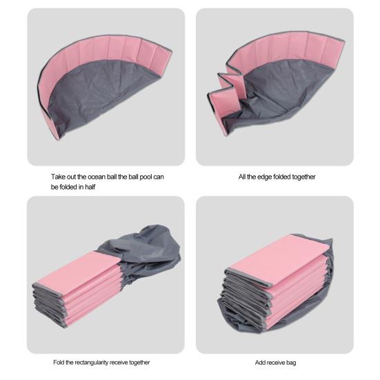 Игровой мяч для бассейна, складной двухслойный, многоцелевой ткань Оксфорд, легко хранить, детский манеж для использования в помещении