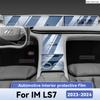 Для IM LS7 2024 Защита салона автомобиля Антицарапающая TPU пленка Панель приборов Центральная консоль Аксессуары для навигации