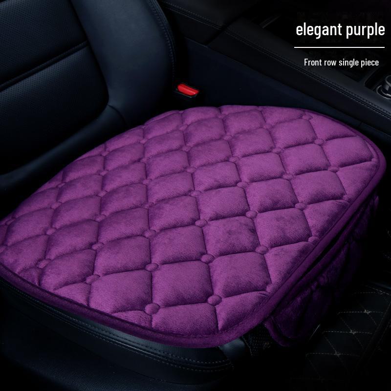 Комплект зимних плюшевых нескользящих подушек для автомобильных сидений - 3 шт., универсальная посадка