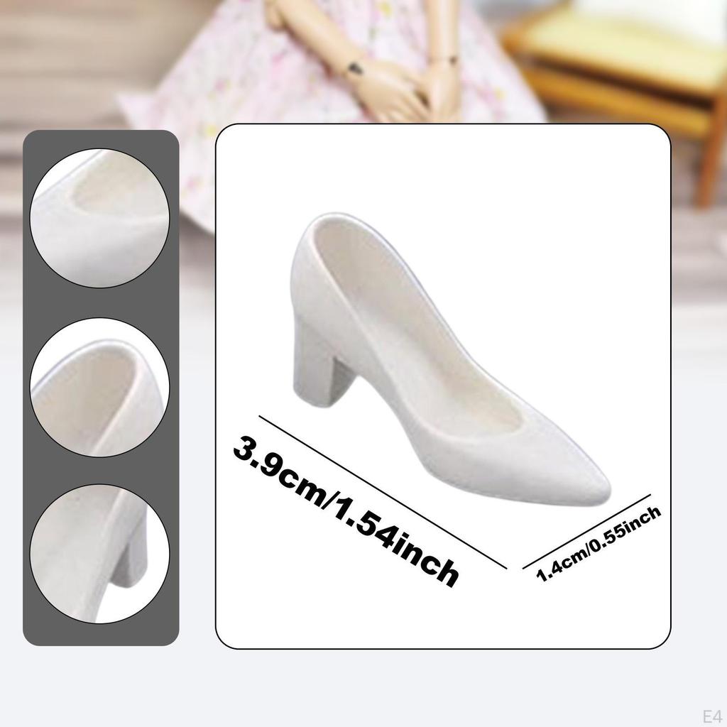 1/6 -Skala -bjd -puppet Shoes, High Heeled Tat Play Toy, Handmade Miniature -high -Heels
