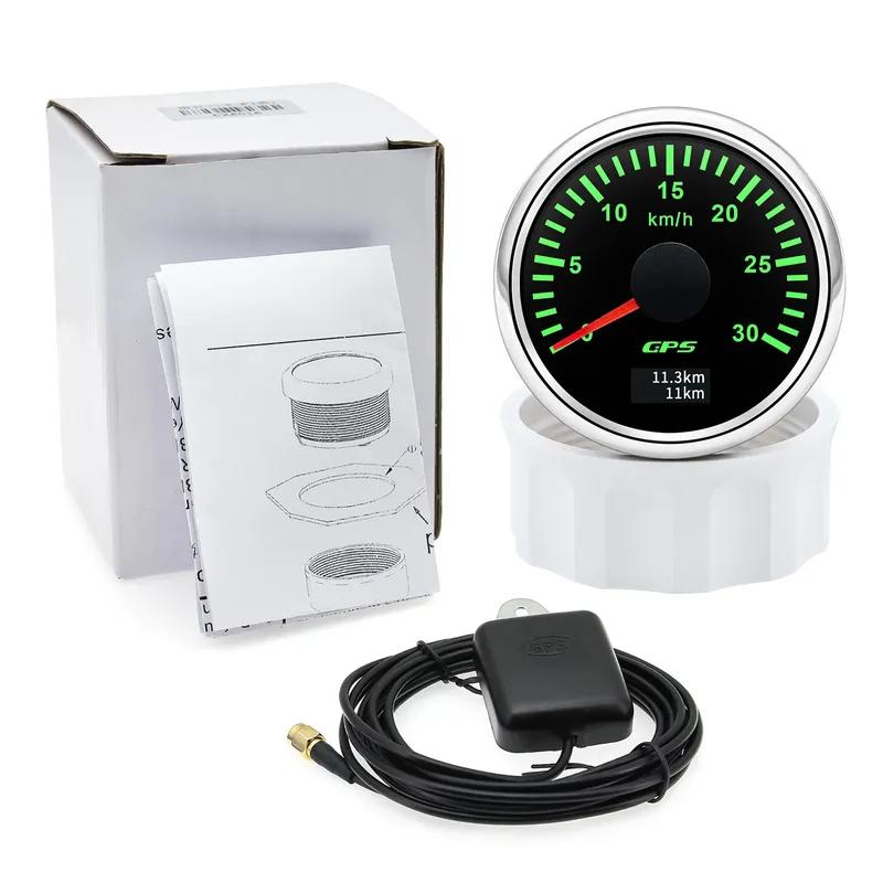 HD 52MM GPS Speedometer 30/60/80/120/200 Km/h Boat Car Truck Speed Gauge Meter 7 Color Backlight With GPS Antenna 9-32V
