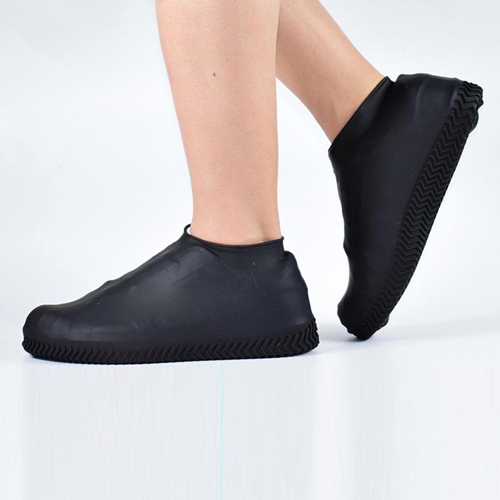 Waterproof Shoe Covers, Non-Slip Water Resistant Overshoes Silicone Rubber Rain Shoe Cover Protectors For Kids, Men, Women