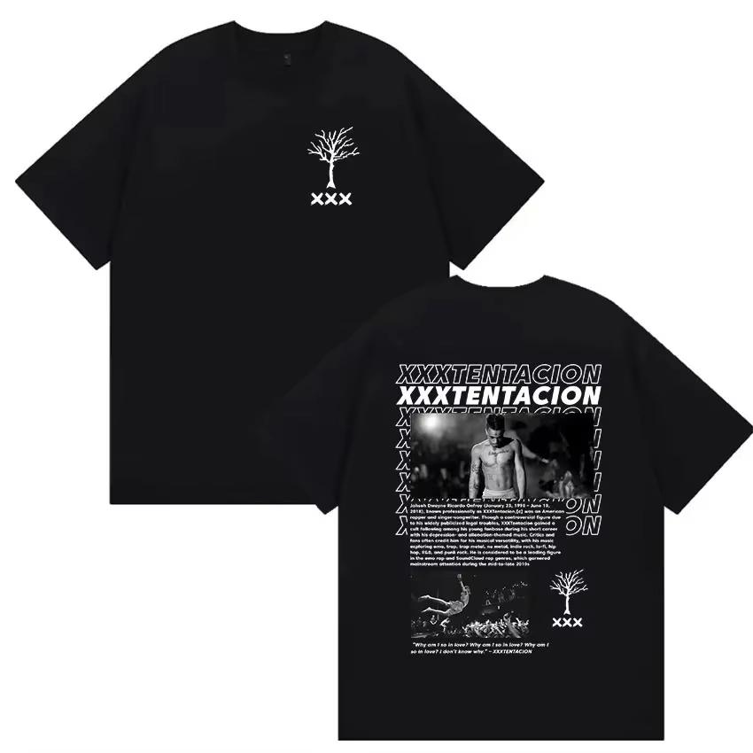 Hip Hop Short Sleeve Cotton Tshirt Rapper Album 2026 New Summer Graphic T Shirt Unisex Vintage Gothic Loose Clothing Tshirts