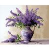 Рамка ваза с лавандой, картина по номерам для взрослых, наборы цветов, картина по номерам, акриловая краска для домашнего декора, подарок «сделай сам», 40x50 см