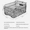 Foldable Bicycle Rear Basket Sturdy Durable Thickened Metal Large Capacity Storage for Cycling Travel Picnic Item Carry