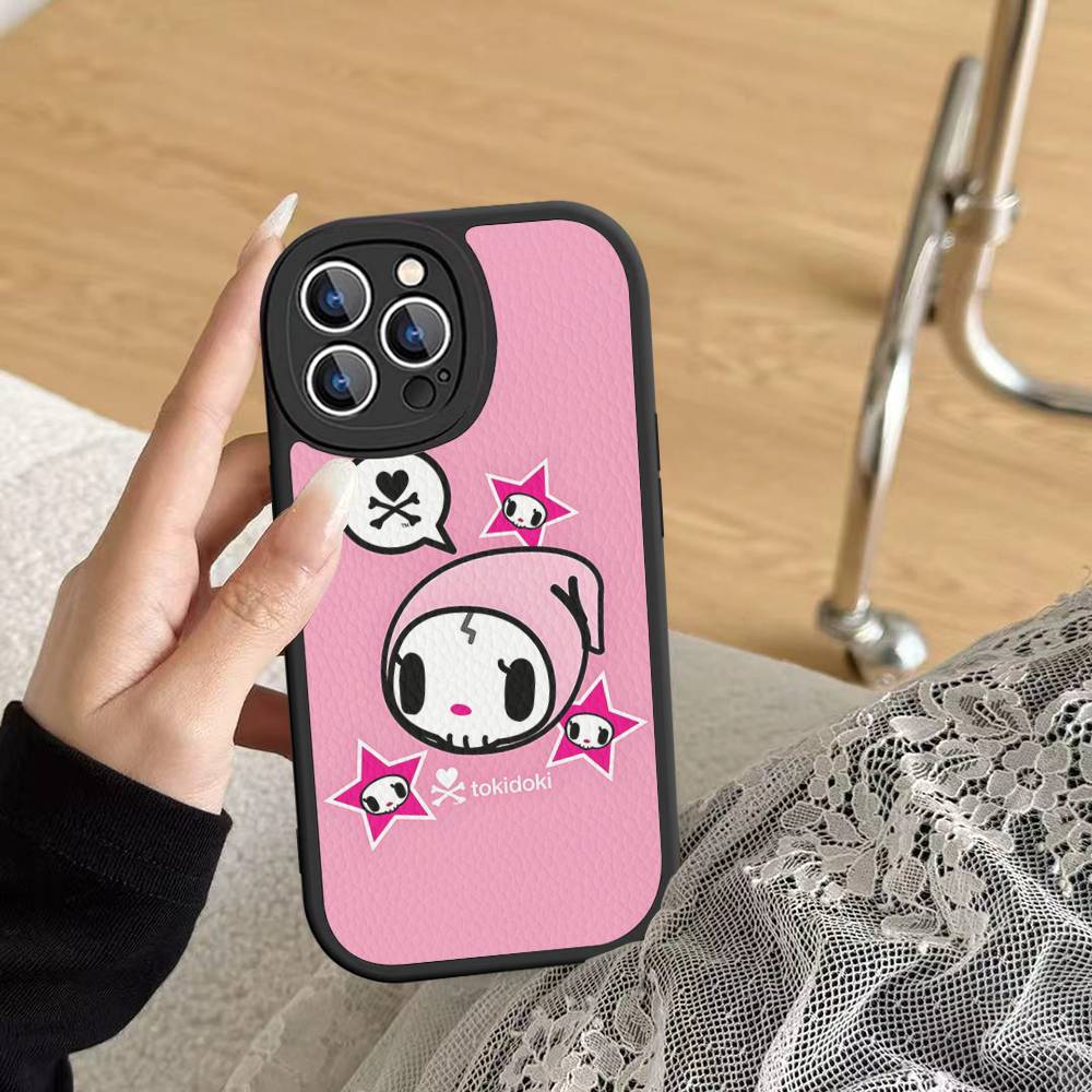 Japan Tokidoki Phone Case For IPhone 16 15 14 13 Pro Max 11 12 Plus Leather Silicone Cover