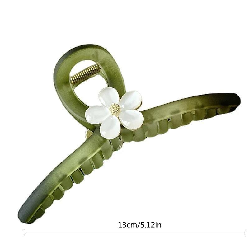 Модный зажим для цветов с цветком для женщин, большой зажим для головных уборов, шпилька для волос, темперамент, зажим для волос в форме акулы