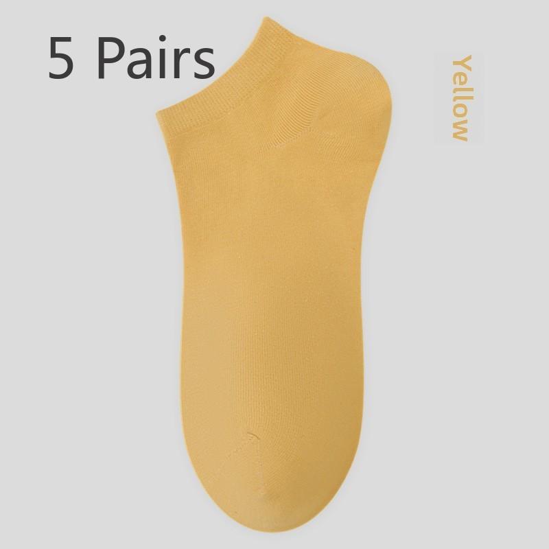 5 пар мужских носков-лодочек, носки впитывающие пот и дезодорирующие, короткие летние, короткие весенние носки