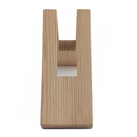 Треугольный держатель для салфеток Вертикальная стойка для салфеток Гладкие края Без заусенцев Стабильная конструкция Деревянный диспенсер для туалетной бумаги Настольный декор