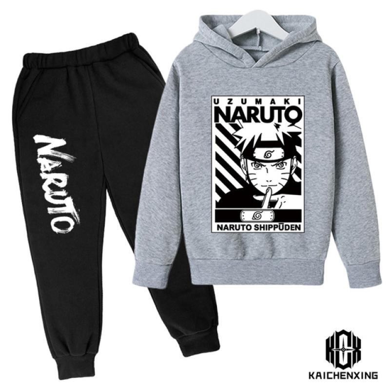 Cartoon Children's Naruto Hoodie Cute Boy Suit Children's Sportswear Spring and Autumn Fashion Sweatshirt Baby Suit