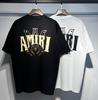 737 Amiri 2025 Summer New Men's and Women's Loose High Quality Cotton Plus Size T-shirt Couple T-Shirt