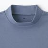 MUJI Футболка Baby Brushed Smooth Knit High Neck Long Sleeve Unisex Baby CC23TA4A Smoky Blue Baby 80