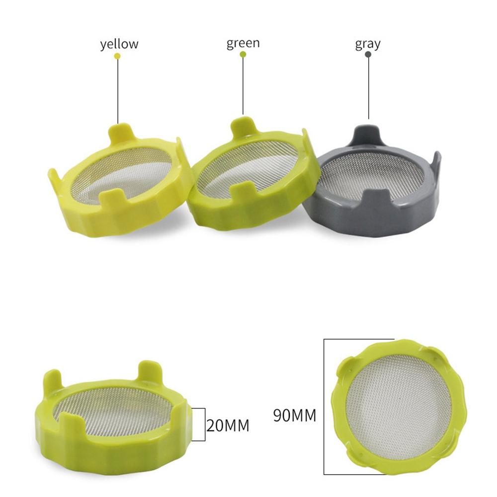 Mouth Jar Nursery Mason jar Planters Sprouting Lid Sprouter Seed Germination Filter Garden Supplies