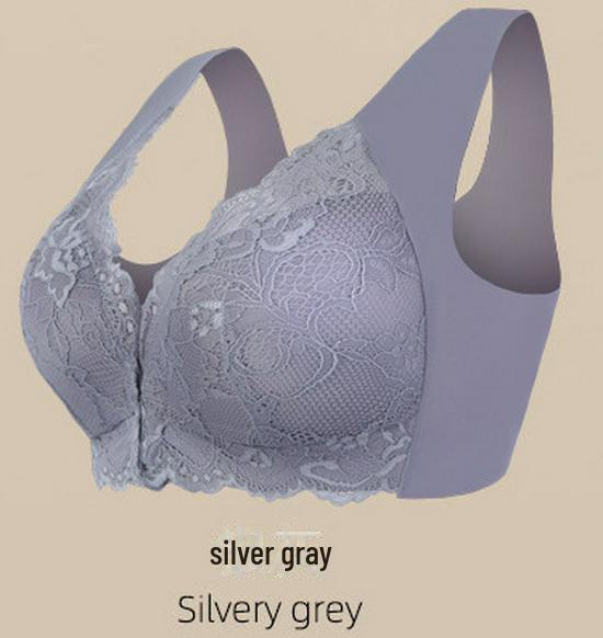 Большой размер спереди пряжка бюстгальтер без косточек для женщин