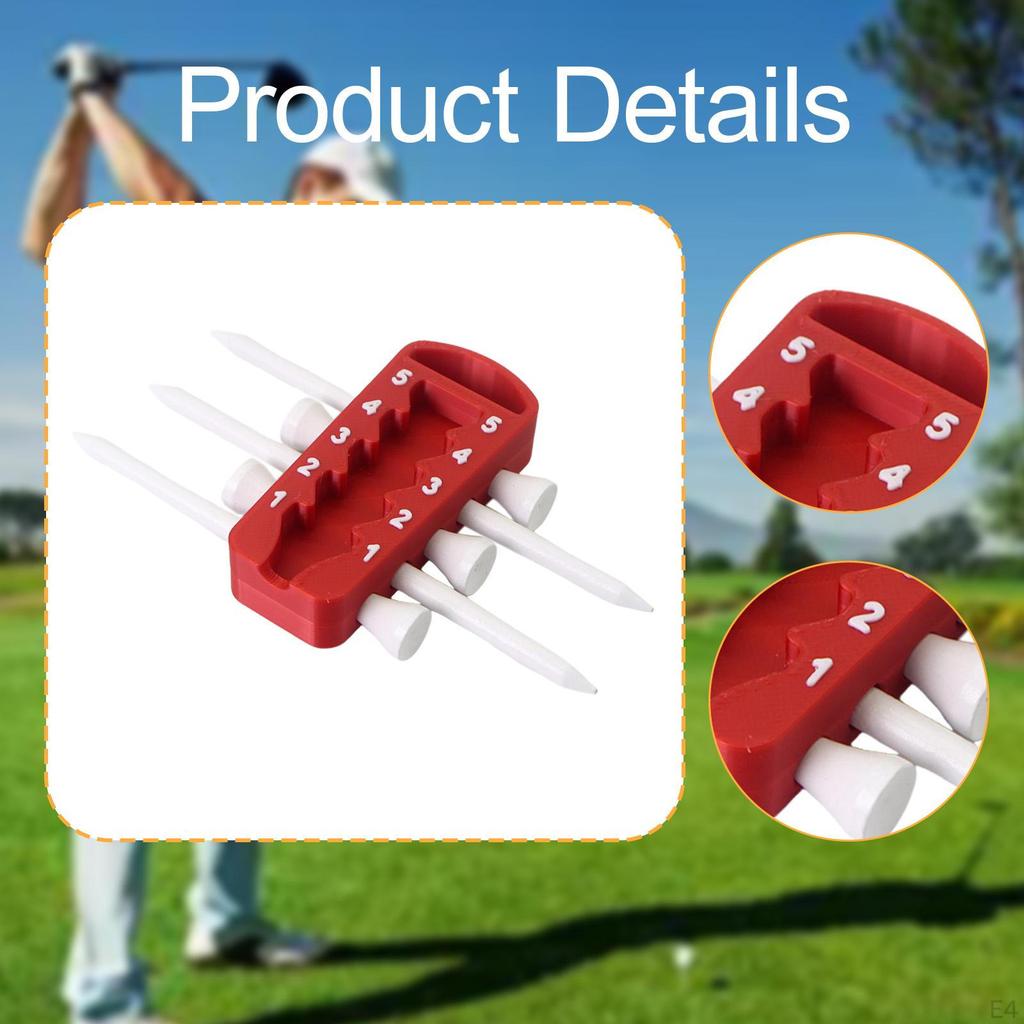 Golf Tee Height Adjustment Tool Measuring Device Training Aid Adjuster Improve Club Accuracy