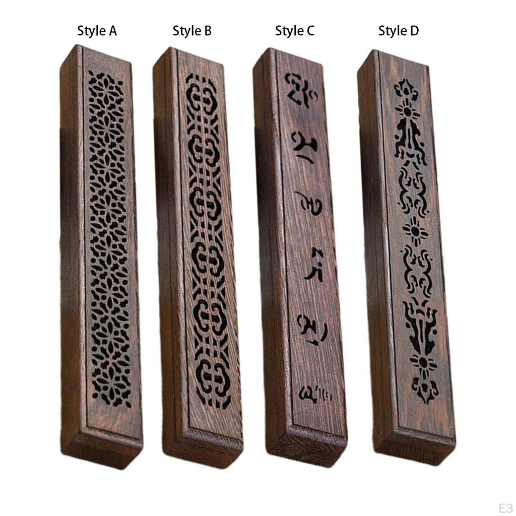 Wood Incense Holder Stand Censer Sculpture Burner Tabletop Ornaments