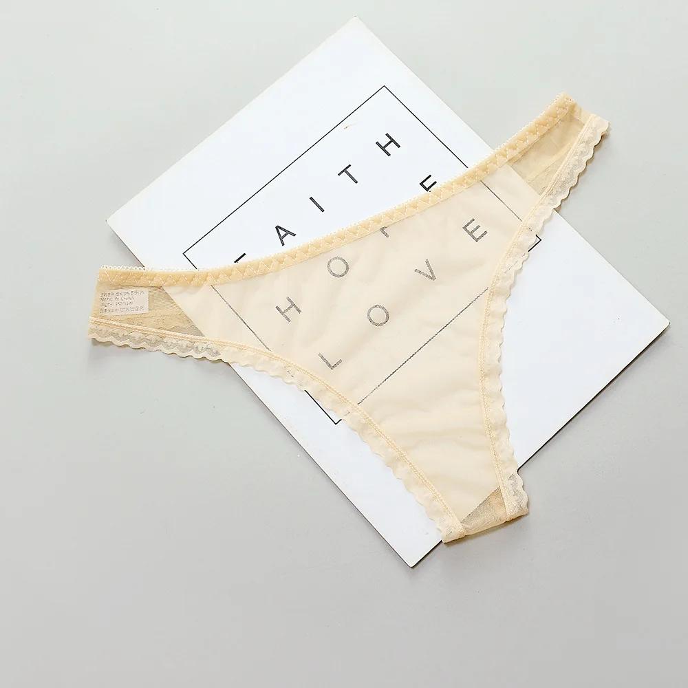 Sexy Women's Panties Lingerie G String Thongs Lace Underwear Female Perspective Women's Thong Sheer Panties Transparent Knickers
