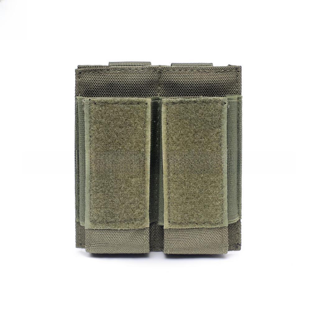 Tactical 9mm Double Magazine Bag with MOLLE System - EDC Tool Kit Accessory