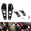 Universal Motorcycle Headlight Mount Brackets Fork Ear  Headlamp Holder Adjust Motor Fork Mount Black