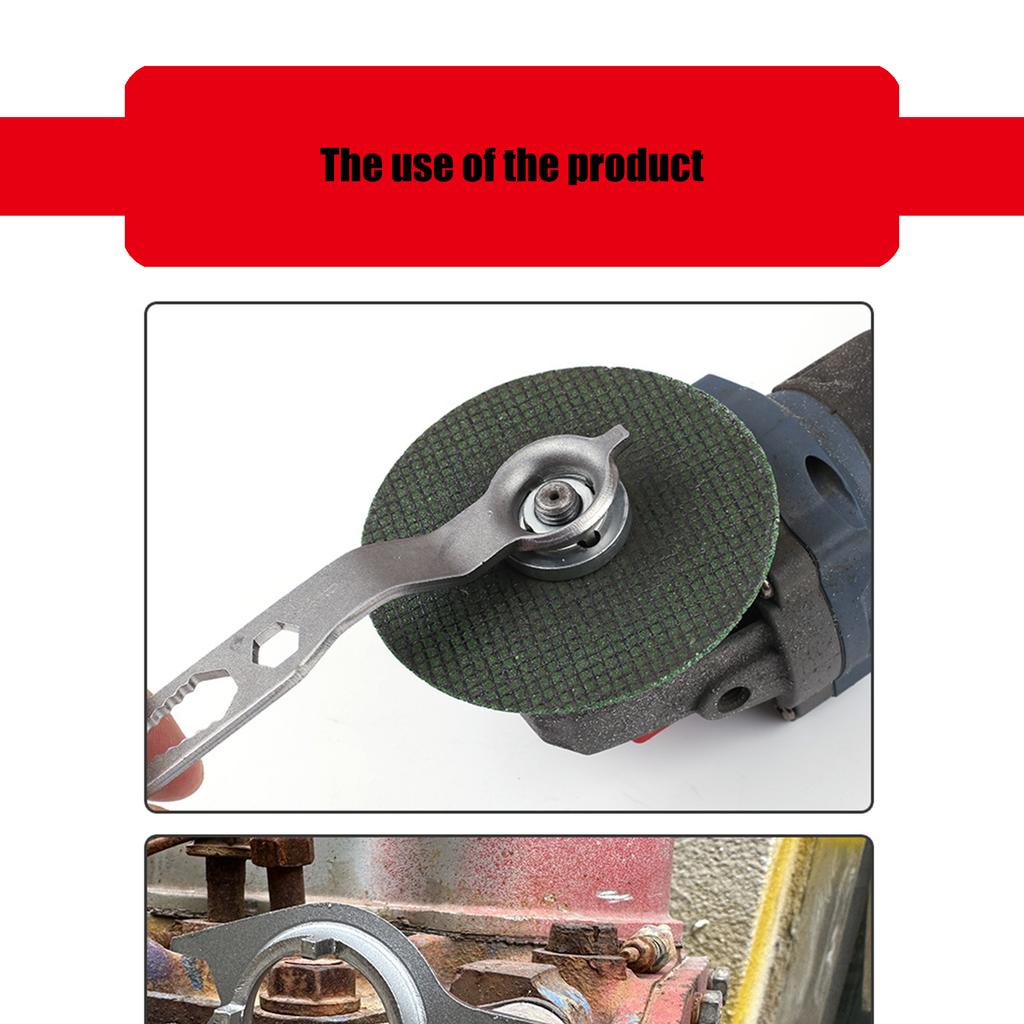 Angle Grinder Spanner Wrench 4 Claw Double Head Wrench Professional Maintenance Accessories Disassembly Tool For Machine
