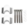 28mm Aluminum Handlebar Riser Mount Clamp 28MM Height Adapter for Motorcycle ATV Argent