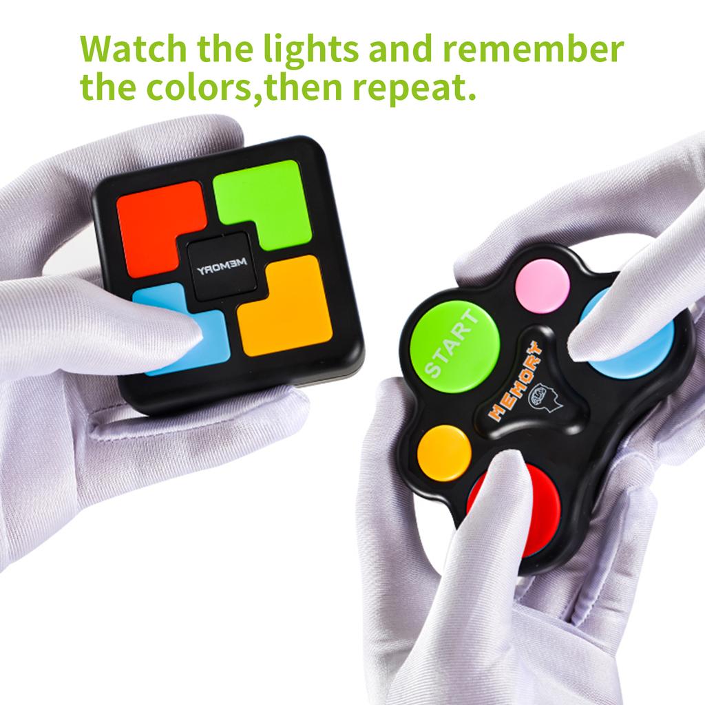 Electronic Memory Training Game with Lights and Music Repeat the Color Children's Puzzle Games Learning Gift for Boys and Girls