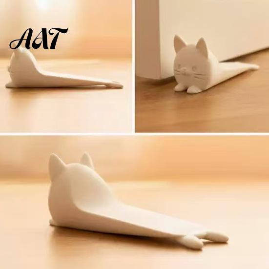 Decorative Door Wedge 3D Printed Lying Cat Doorstop, Kitten Stopper Wedge, Durable Anti-slip Floor Carpet Doorstop for Home Living Room Bedroom