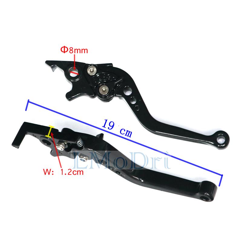 Черный мотоцикл, мопед, скутер, тормозной рычаг, детали для модификации электрического велосипеда, передний и задний дисковый тормоз для Yamaha Honda