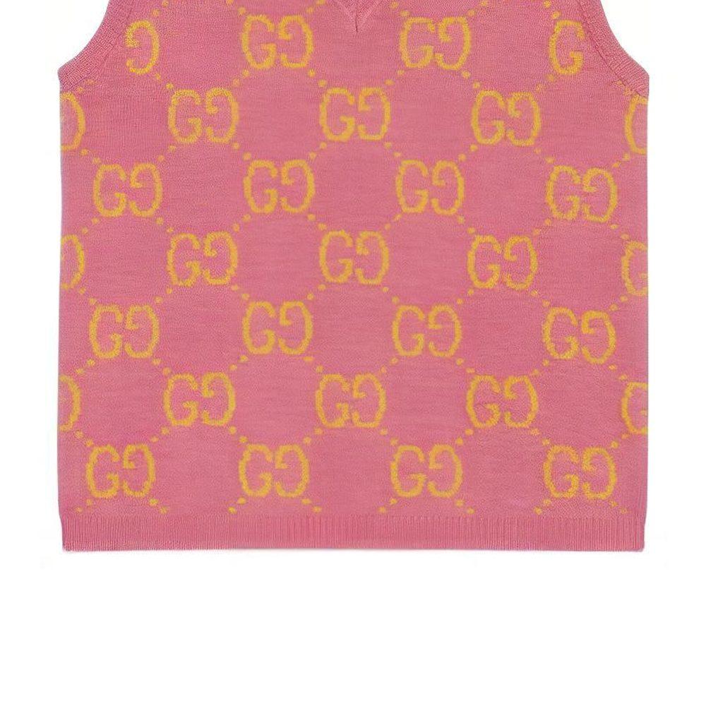 GUCCI Gg Knitted Wool Vest 674041-XKB3V-5874