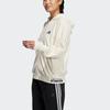 Adidas Velour Jacket With Small Logo And Drawstring Hood Women Outerwear Off-White HG1836