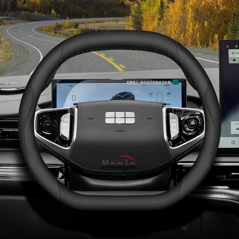 Кожаный чехол на руль автомобиля для Geely Cityray EX5 Starray Preface 2024 2025 2026 Аксессуары