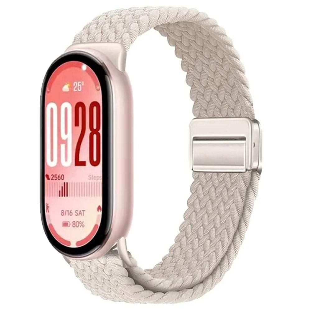 Нейлоновый петлевой ремешок для Xiaomi Mi Band 10 Браслет Плетеный Браслет Дышащий Наручный ремешок для XiaoMi Band 8 9 10 NFC Магнитная застежка Ремень